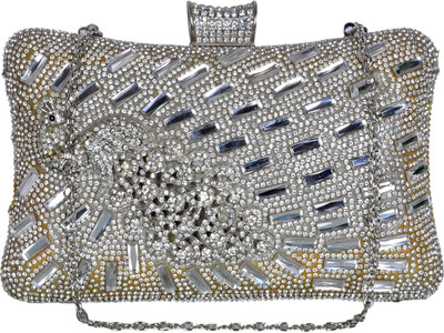 

DUCHESS Party Silver Clutch