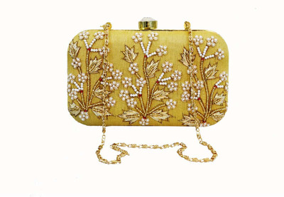 

Falah Party Brown Clutch