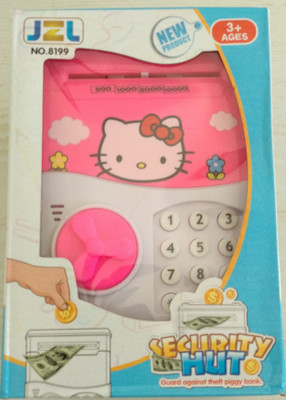 

KT BROTHERS Electronic Piggy Bank/money locker/ATM Coin Bank Coin Bank(Pink)