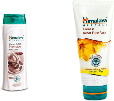 

Himalaya coca butter intensive body lotion, kaser face pack(Set of 2)