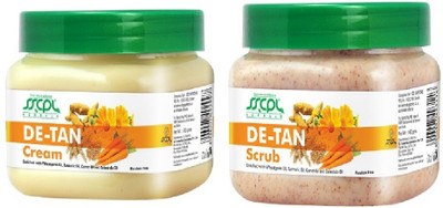 

SSCPL Herbals De-Tan Cream & Scrub (150 gms each)(Set of 2)