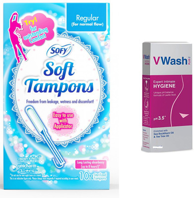 

sofy Soft Tampons Regular, v wash(Set of 2)