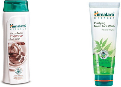 

Himalaya coca butter intensive body lotion, neem face wash(Set of 2)
