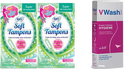 

sofy Soft Tampons Super, v wash(Set of 3)