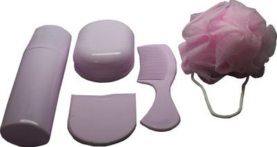 

Italish Bathroom Cosmetics Storage Products With Transparent Bag(Set of 6)