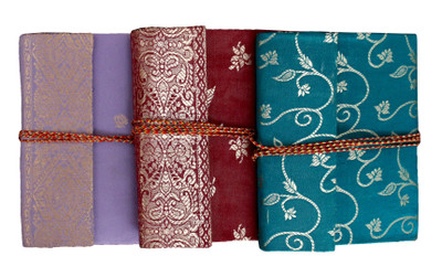 

echoindia A6 Diary(Handicrafts leather diary, Multicolor, Pack of 3)