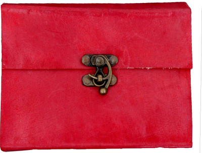 

echoindia A6 Diary(Handicrafts leather diary, Red)