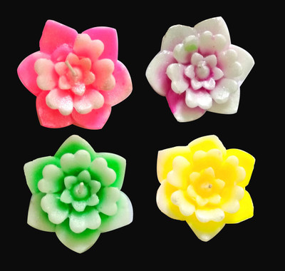 

Craft Art India Wax Religious Handmade Tea Light Candle/Floating Diya PTFE (Non-stick) (Pack of 4) Table Diya Set(Height: 1 inch)