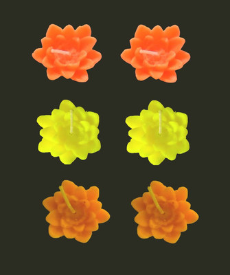 

Craft Art India Wax Religious Handmade Tea Light Candle/Floating Diya PTFE (Non-stick) (Pack of 6) Table Diya Set(Height: 1 inch)