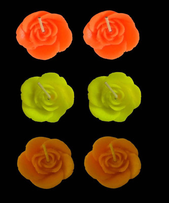 

Craft Art India Wax Religious Handmade Tea Light Candle/Floating Diya PTFE (Non-stick) (Pack of 6) Table Diya Set(Height: 1 inch)