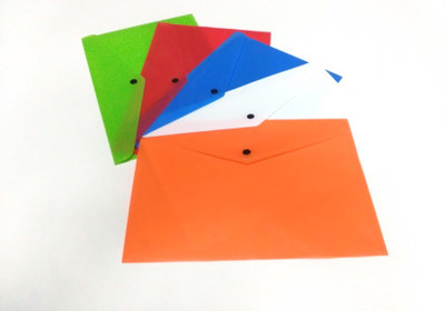 

Yes Polypropelene Button Envelops(Set Of 5, Green, Blue, White, Orange, Red)