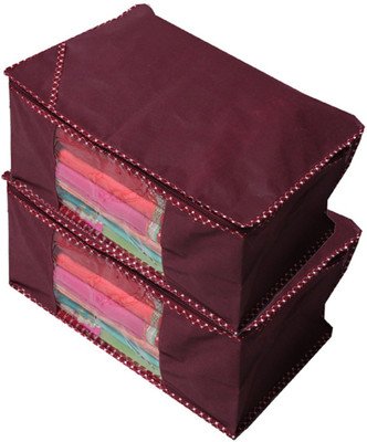 

Kuber Industries Designer Non woven Saree cover/ Saree Bag/ Storage bag Set of 2 Pcs 9 Inches Height COMBONWCMBB24(Maroon)