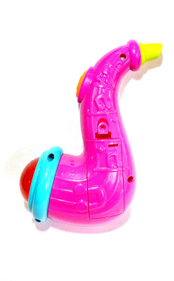 

TALKING GANESHA 2 In 1 Musical Saxahorn Can Be Used As A Whistle & As A Musical Toy For Kids (pink)(Pink)
