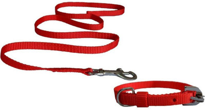 

Paw Zone Paw Zone Dog Collar & Leash Dog Collar & Leash(, Red