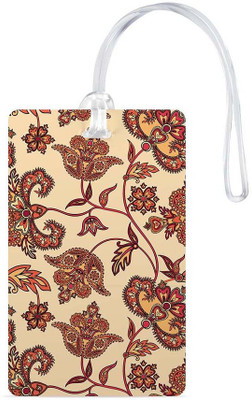 

100yellow Luggage Tags- Printed Colorful High Quality Gloss Finish PVC Travel/Bag Tag with Silicon Strap- Ideal For Gift Luggage Tag(Multicolor)