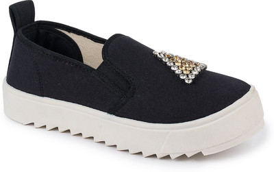 

Scentra Slip On Sneakers For Women(Black