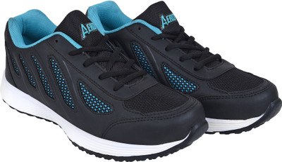 Aero Aspire Running Shoes For Men(Black, Blue, Black::cyan