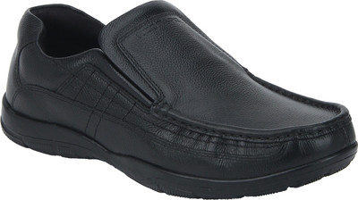 Red Tape Men Leather Semi Formal Slip On For Men(Black