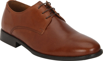 

Red Tape Men Leather Formal Derby For Men(Tan
