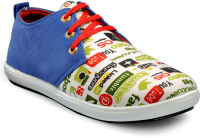 

Frosty Fashion FF0200090 Canvas Shoes For Men(Blue, White, Blue 01