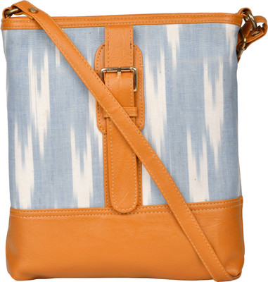 

Exotique Women Casual Blue Leatherette Sling Bag