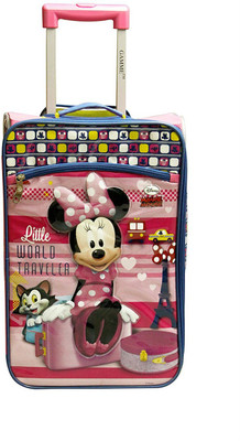 

Gamme Disney Minnie Kids Soft Pink Trolley Bag Cabin Luggage -  inch(Pink