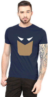 

Gallop Graphic Print Men's Round Neck Dark Blue T-Shirt, Navy