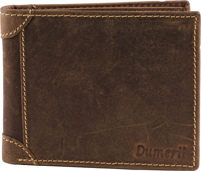 

Dumeril Men Brown Genuine Leather Wallet(6 Card Slots)