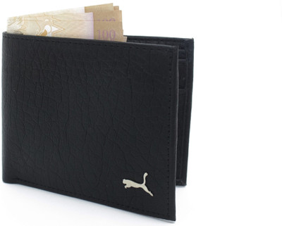 

Nietz Men Black Genuine Leather Wallet(6 Card Slots)