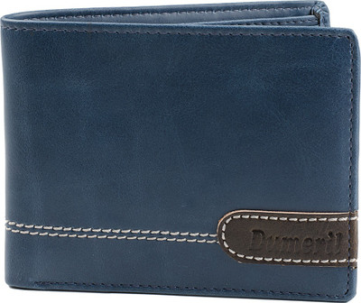 Dumeril Men Blue Artificial Leather Wallet(6 Card Slots)