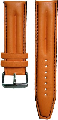 Jyotirs JRS-IPL06 22 mm Leather Watch Strap(Orange)   Watches  (jyotirs)