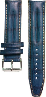Jyotirs JY-STRP-1011A 22 mm Leather Watch Strap(Blue, Yellow)   Watches  (jyotirs)