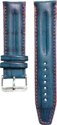 Jyotirs JY-STRP-1013A 22 mm Leather Watch Strap(Blue, Red)   Watches  (jyotirs)