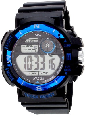 V2A Multifunction Chrono Digital Sports Watch for Men & Boys, Blue Watch  - For Boys   Watches  (V2A)