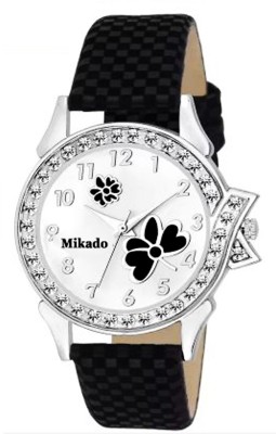 Mikado Black bt01 Analog watch for women and girls with 1 year warrenty(party wedding and casual watch) Watch  - For Girls   Watches  (Mikado)
