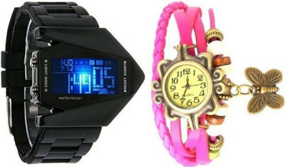 

vk sales Black Rocket And Pink Dori Watch - For Boys & Girls