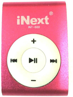 

Inext INT-888 with rechargecable battery with loud and clear hifi sound INT-888 MP3 Player(Pink, 7 Display)