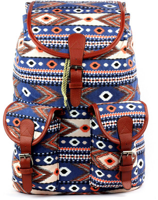 

RAMPOSH Canvas Printed Backpack laptop Bag 26 L Backpack(Multicolor)