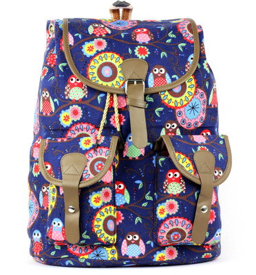 

RAMPOSH Canvas Printed Backpack laptop Bag 26 L Backpack(Multicolor)