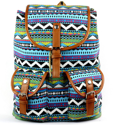 

RAMPOSH Canvas Printed Backpack laptop Bag 26 L Backpack(Multicolor)