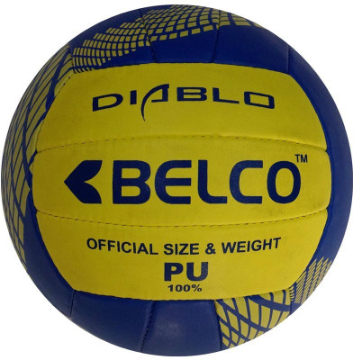 

BELCO DIABLO Volleyball - Size: (Pack of 1, Yellow, Blue