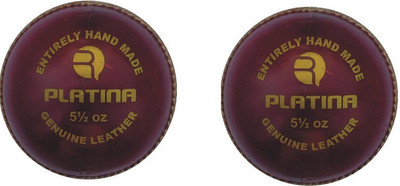 

Rmax PLATINA (PACK OF 2) LEATHER Cricket Leather Ball(Pack of 2, Red)