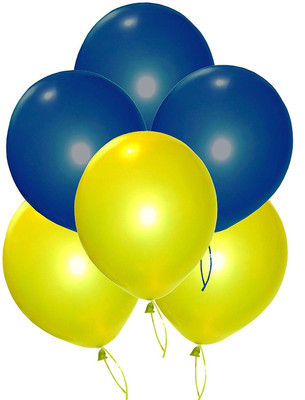 

TOYXE Solid 40202 Metallic HD Balloon(Yellow, Blue, Pack of 100)