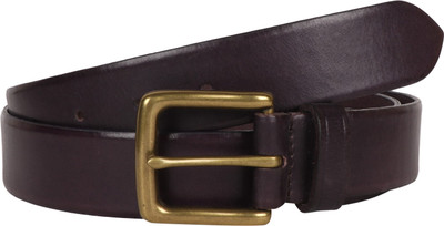 

Vickiana Quest Men Brown Genuine Leather Belt, Dark brown