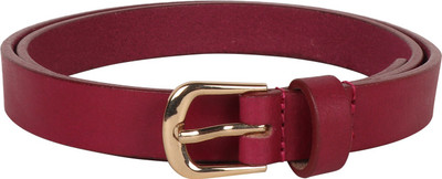 

Vickiana Quest Women Red Genuine Leather Belt, Pink