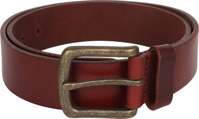 

Vickiana Quest Men Brown Genuine Leather Belt, Maroon