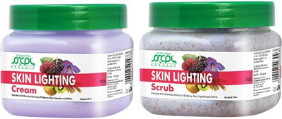 

SSCPL Herbals Skin Lighting Scrub & Cream (150 gms each)(Set of 2)