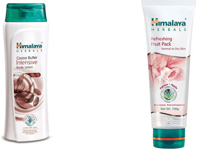 

Himalaya coca butter intensive body lotion, refreshing fruit pack(Set of 2)