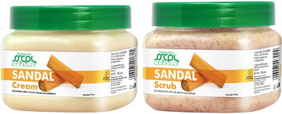 

SSCPL Herbals Sandal Scrub & Cream (150 gms each)(Set of 2)