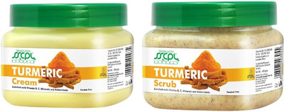 

SSCPL Herbals Turmeric Scrub & Cream (150 gms each)(Set of 2)